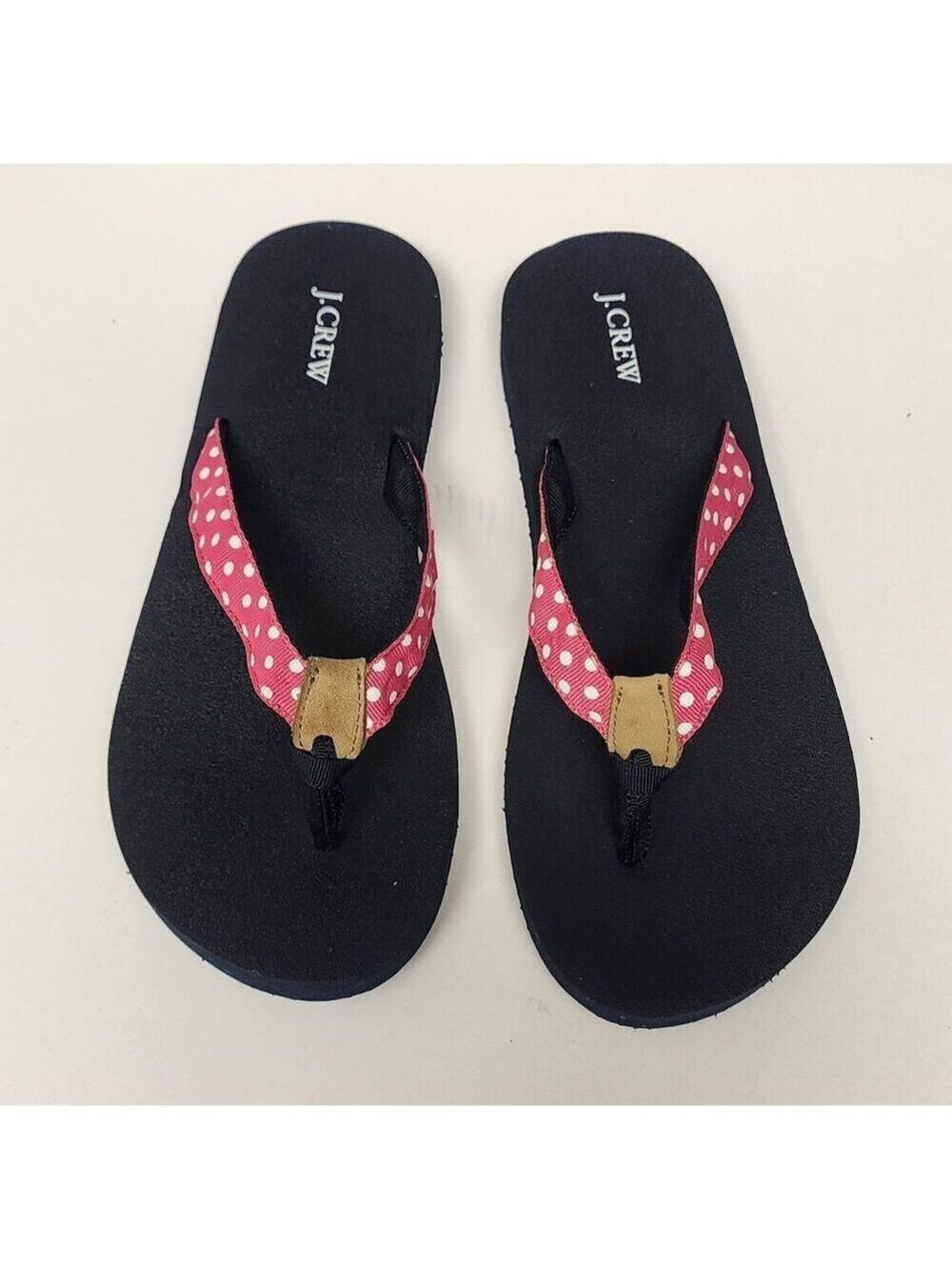 J.Crew Polka-Dots Flip-Flop Thong Sandal Shoes Size US 5